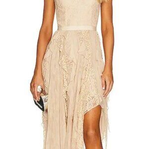 Alice and Olivia Maritza Bustier Asymmetrical midi dress Originally $1,095